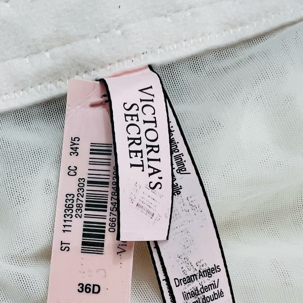 36D Victoria’s Secret Dream Angels Lined Demi Tulle Lace Bra - Picture 12 of 12